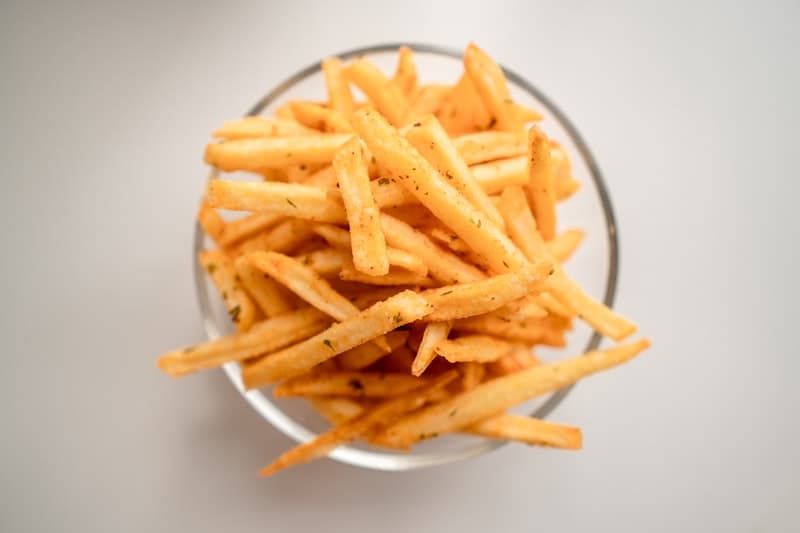 Peri Peri Fries served fresh at The Wheels Turbo Cafe in RS Puram Coimbatore